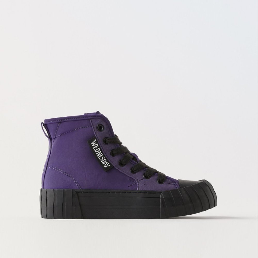 ZARA WEDNESDAY © HIGH-TOP SNEAKERS - NWT